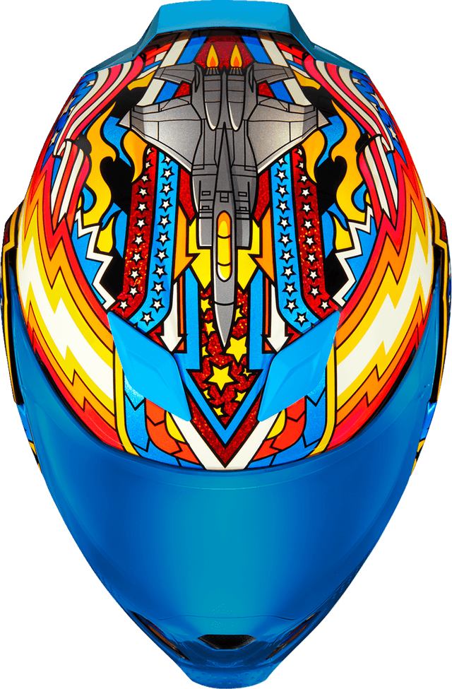 ICON 0101-16010 Airflite™ Helmet - Flyboy - Blue - XS — image 4 of 14
