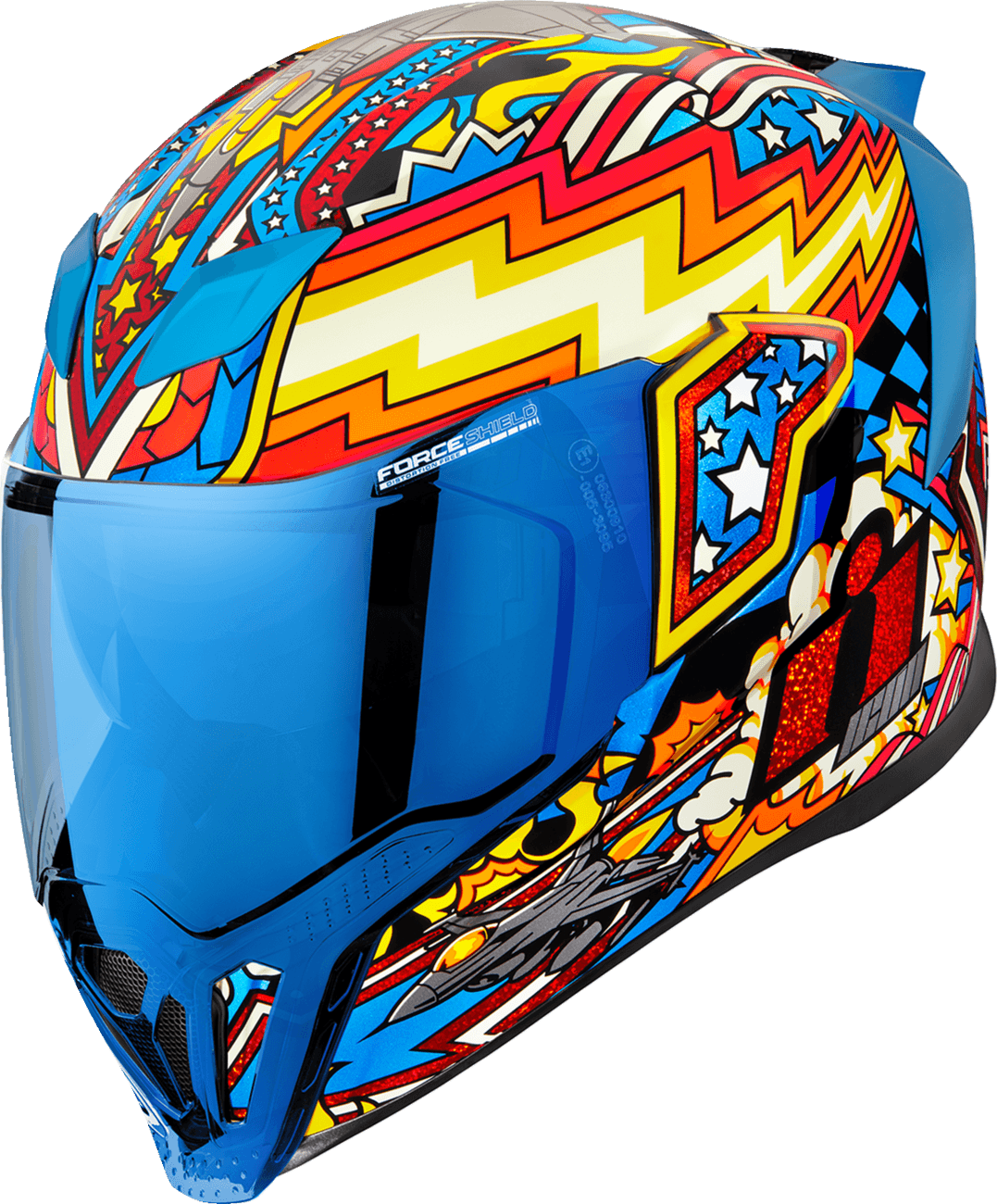 ICON 0101-16012 Airflite™ Helmet - Flyboy - Blue - Medium