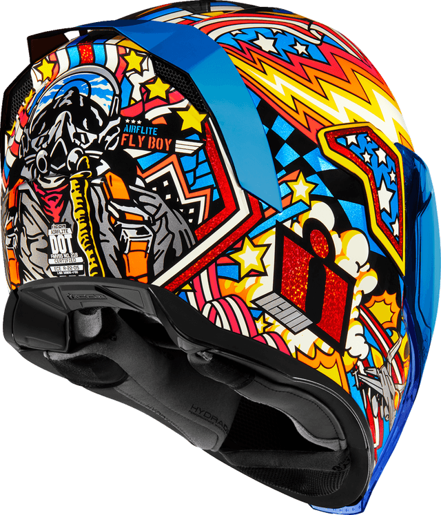 ICON 0101-16012 Airflite™ Helmet - Flyboy - Blue - Medium — image 3 of 14