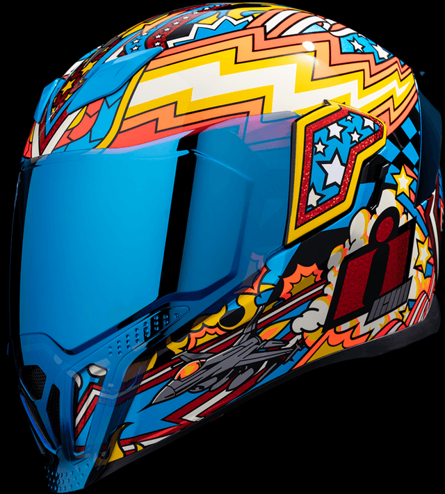 ICON 0101-16012 Airflite™ Helmet - Flyboy - Blue - Medium — image 13 of 14