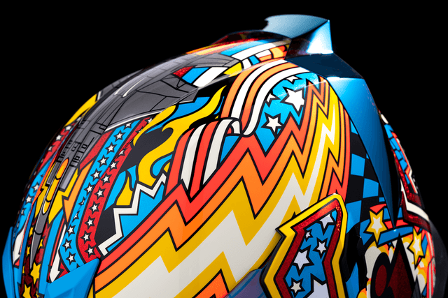 ICON 0101-16012 Airflite™ Helmet - Flyboy - Blue - Medium — image 9 of 14