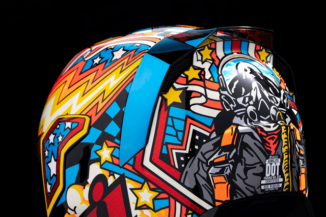 ICON 0101-16013 Airflite™ Helmet - Flyboy - Blue - Large — image 12 of 14