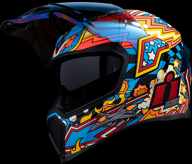 ICON 0101-16013 Airflite™ Helmet - Flyboy - Blue - Large — image 5 of 14