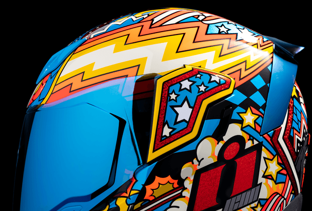 ICON 0101-16014 Airflite™ Helmet - Flyboy - Blue - XL — image 6 of 14