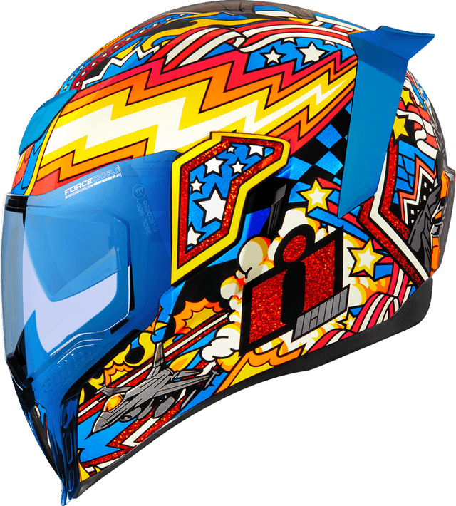 ICON 0101-16014 Airflite™ Helmet - Flyboy - Blue - XL — image 2 of 14