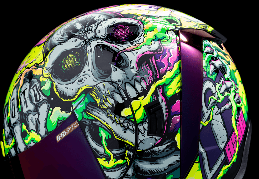 ICON 0101-16025 Airform™ Helmet - Hippy Dippy - Purple - Small — image 11 of 15