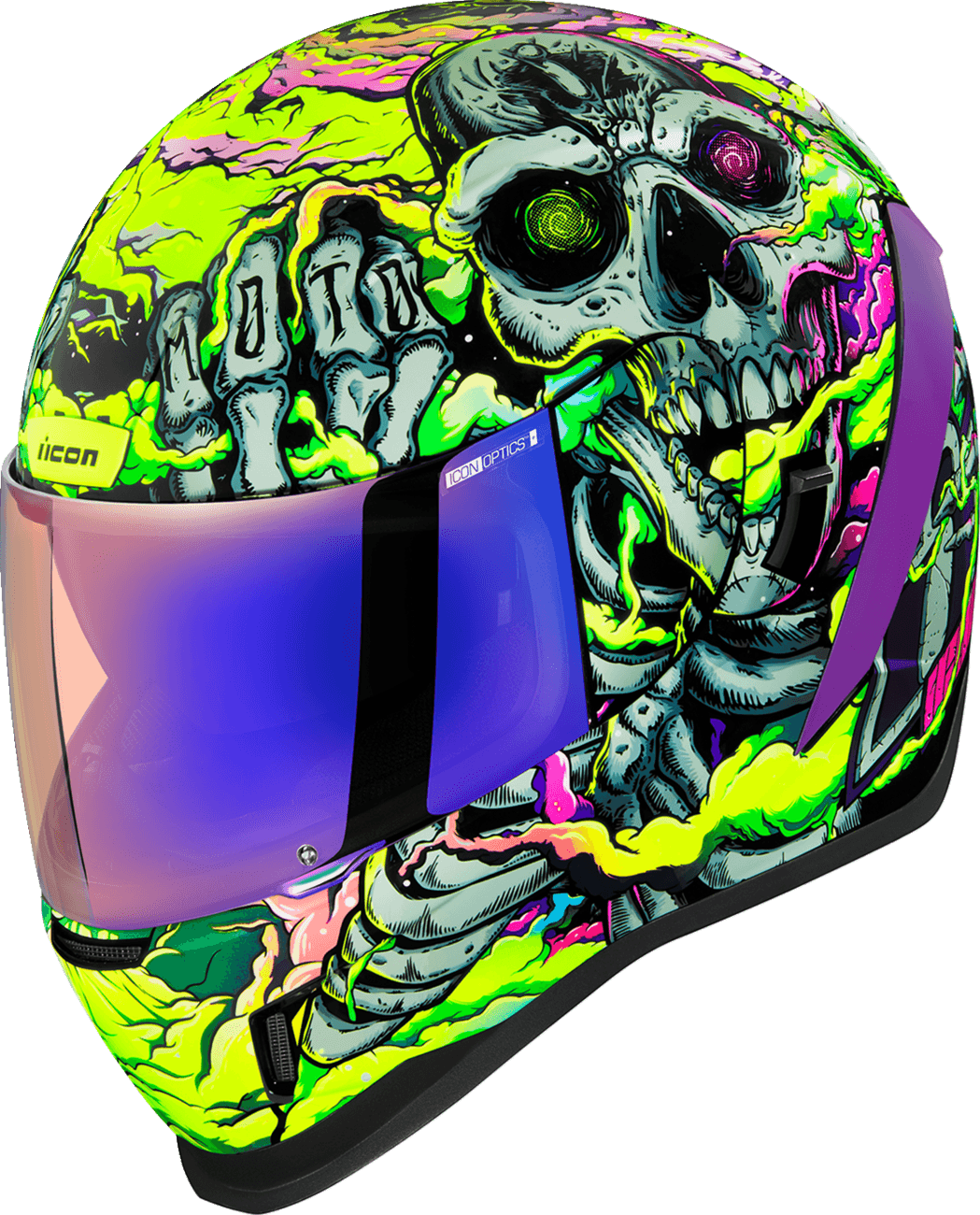 ICON 0101-16027 Airform™ Helmet - Hippy Dippy - Purple - Large
