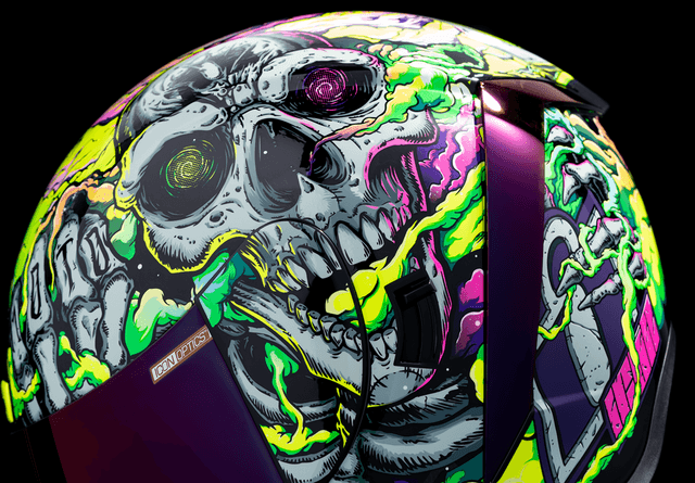 ICON 0101-16028 Airform™ Helmet - Hippy Dippy - Purple - XL — image 5 of 15