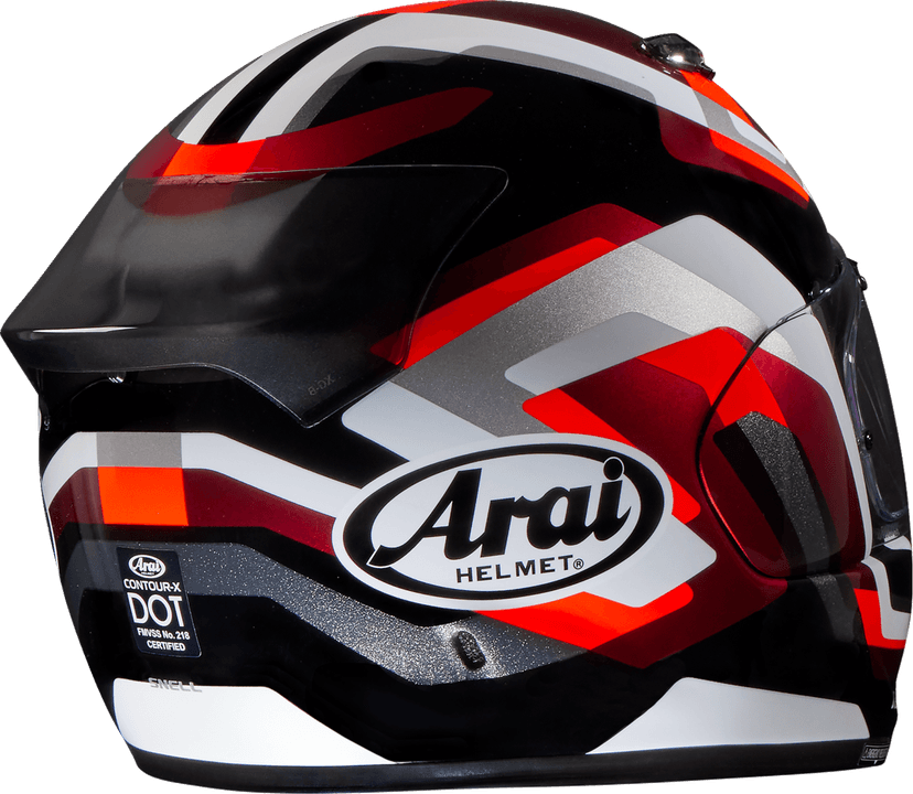 ARAI HELMETS 0101-16071 Contour-X Helmet - Snake - Red - XL — image 5 of 11