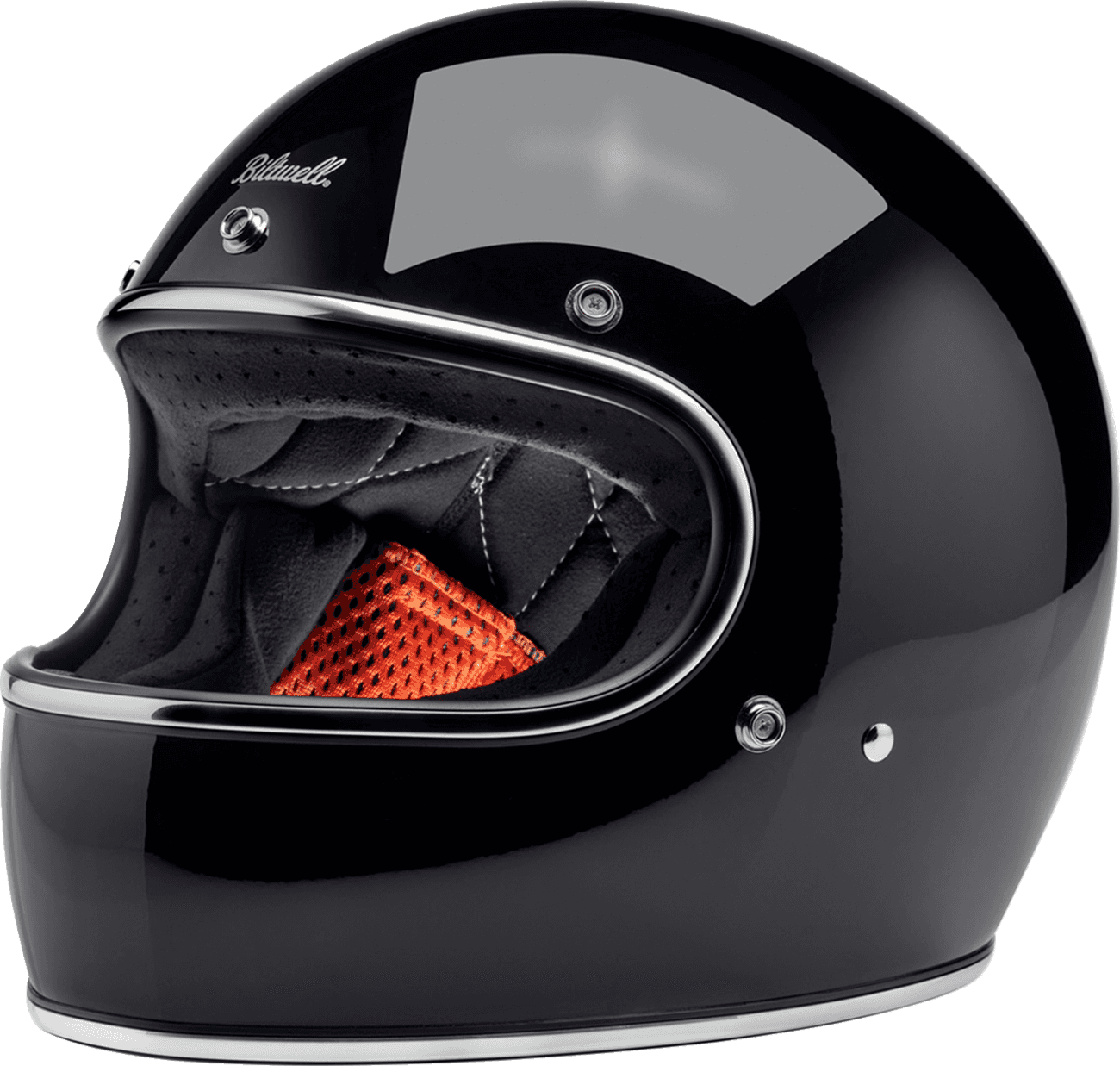 BILTWELL 0101-16304 Gringo Helmet - Gloss Black - Medium