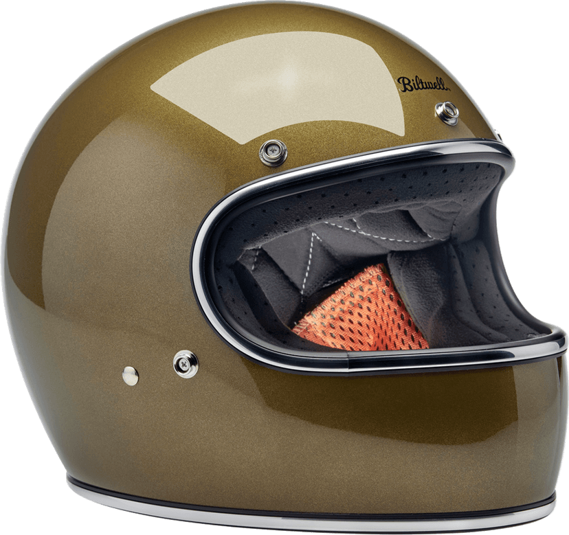 BILTWELL 0101-16328 Gringo Helmet - Ugly Gold - Medium — image 7 of 7