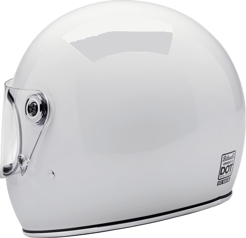 BILTWELL 0101-16587 Gringo S Helmet - Gloss White - Medium — image 9 of 9