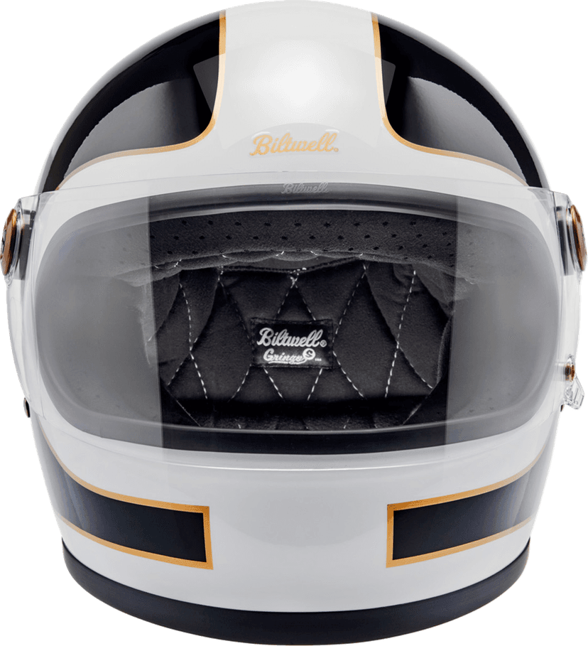 BILTWELL 0101-16614 Gringo S Helmet - Gloss White/Black Tracker - 2XL — image 3 of 8