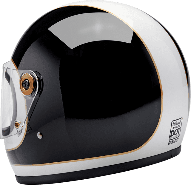 BILTWELL 0101-16614 Gringo S Helmet - Gloss White/Black Tracker - 2XL — image 7 of 8
