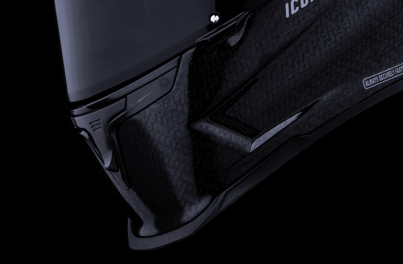 ICON 0101-16652 Airframe Pro™ Helmet - Carbon 4Tress - Black - XS — image 8 of 10