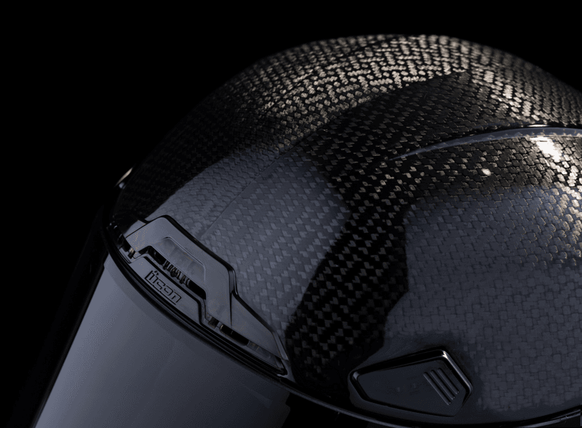 ICON 0101-16652 Airframe Pro™ Helmet - Carbon 4Tress - Black - XS — image 7 of 10
