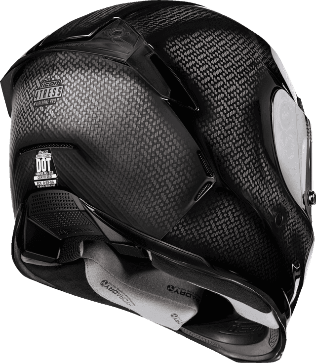 ICON 0101-16654 Airframe Pro™ Helmet - Carbon 4Tress - Black - Medium — image 3 of 10
