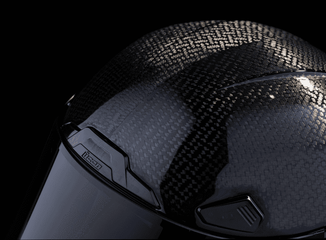 ICON 0101-16654 Airframe Pro™ Helmet - Carbon 4Tress - Black - Medium — image 4 of 10