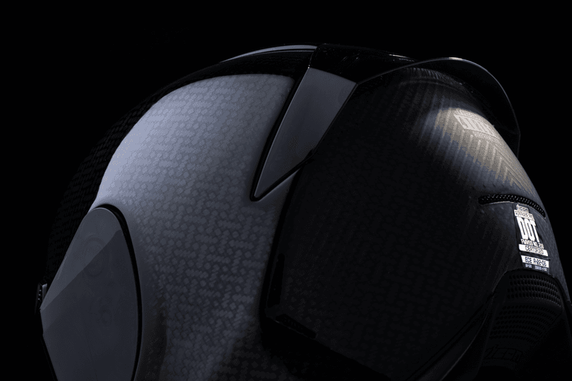 ICON 0101-16656 Airframe Pro™ Helmet - Carbon 4Tress - Black - XL — image 6 of 10