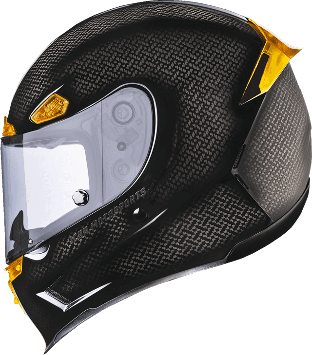 ICON 0101-16661 Airframe Pro™ Helmet - Carbon 4Tress - Yellow - Medium — image 2 of 9