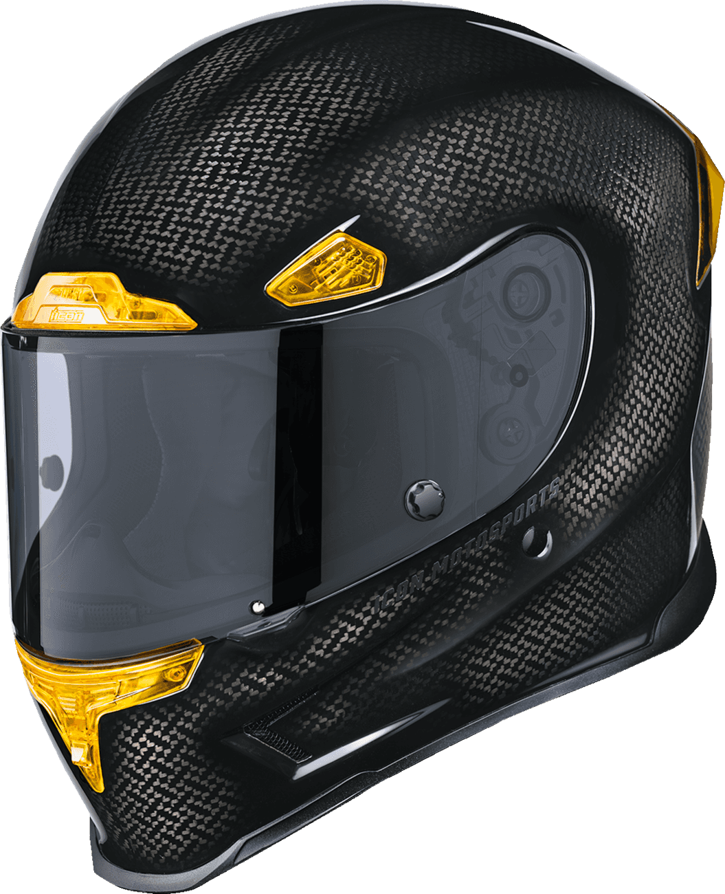 ICON 0101-16661 Airframe Pro™ Helmet - Carbon 4Tress - Yellow - Medium