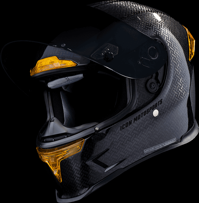 ICON 0101-16663 Airframe Pro™ Helmet - Carbon 4Tress - Yellow - XL — image 5 of 9