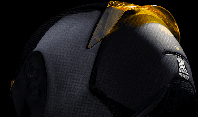 ICON 0101-16663 Airframe Pro™ Helmet - Carbon 4Tress - Yellow - XL — image 6 of 9