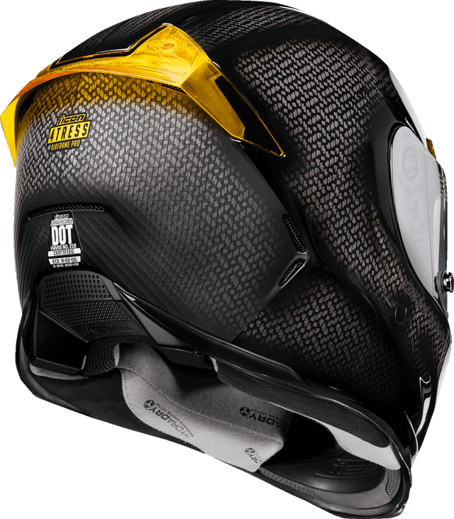 ICON 0101-16663 Airframe Pro™ Helmet - Carbon 4Tress - Yellow - XL — image 3 of 9