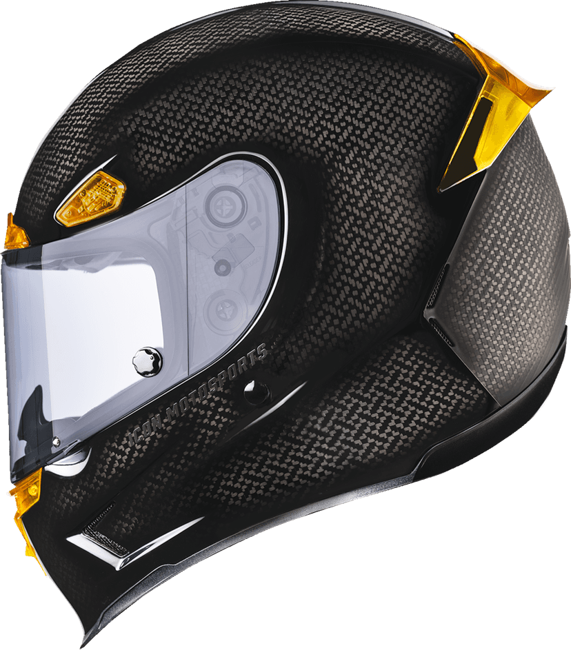 ICON 0101-16664 Airframe Pro™ Helmet - Carbon 4Tress - Yellow - 2XL — image 2 of 9