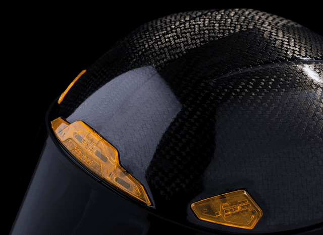 ICON 0101-16664 Airframe Pro™ Helmet - Carbon 4Tress - Yellow - 2XL — image 4 of 9
