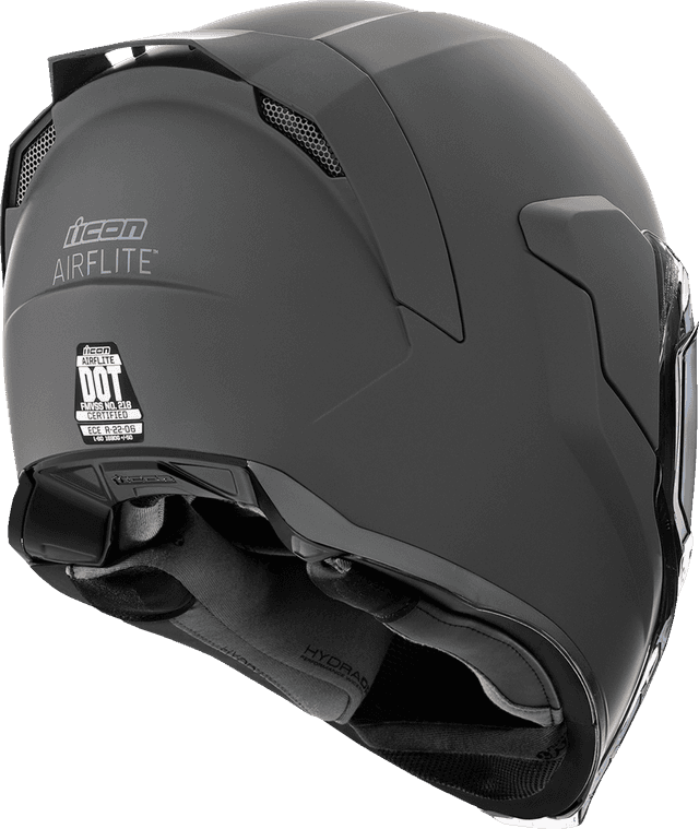ICON 0101-16669 Airflite™ Helmet - Dark - Rubatone - Large — image 3 of 3
