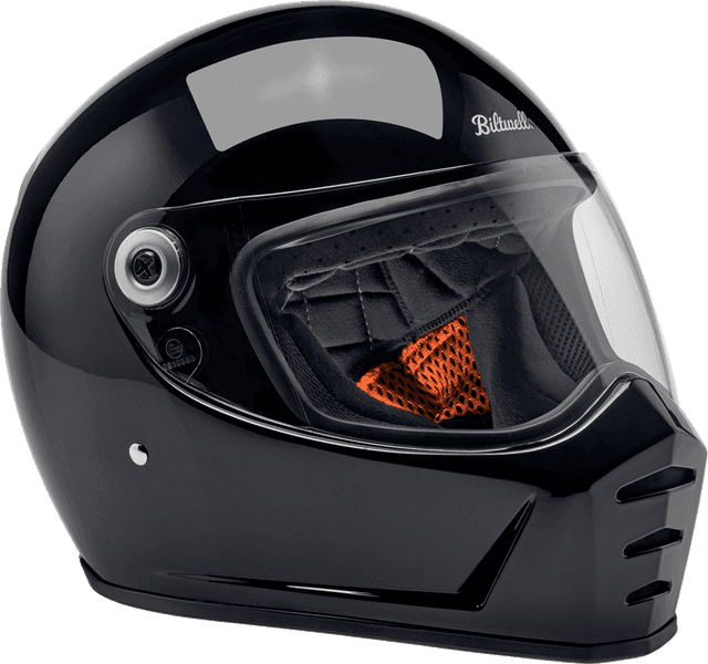 BILTWELL 0101-16686 Lane Splitter Helmet - Gloss Black - Small — image 7 of 9