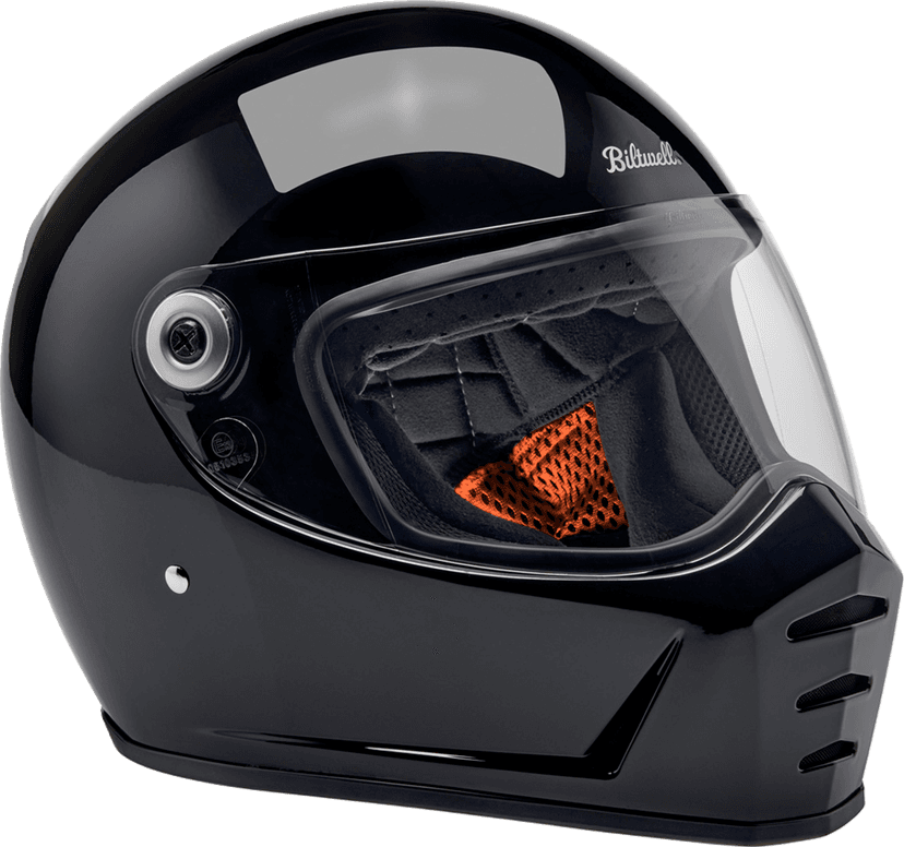 BILTWELL 0101-16688 Lane Splitter Helmet - Gloss Black - Large — image 7 of 9