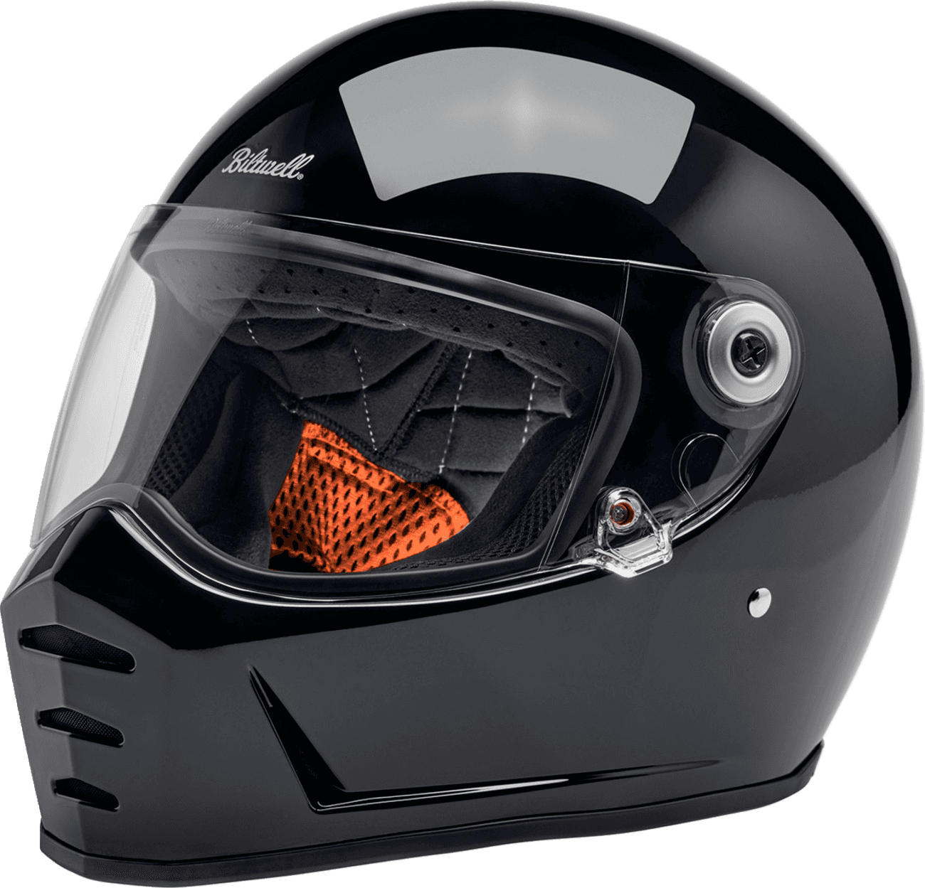 BILTWELL 0101-16688 Lane Splitter Helmet - Gloss Black - Large