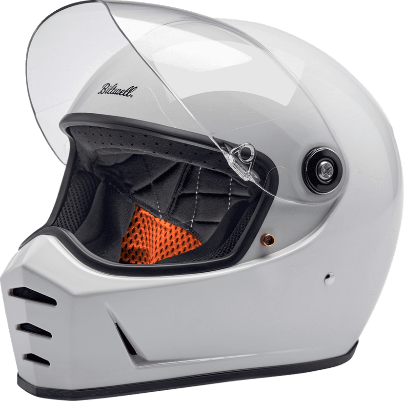 BILTWELL 0101-16694 Lane Splitter Helmet - Gloss White - Medium — image 8 of 11