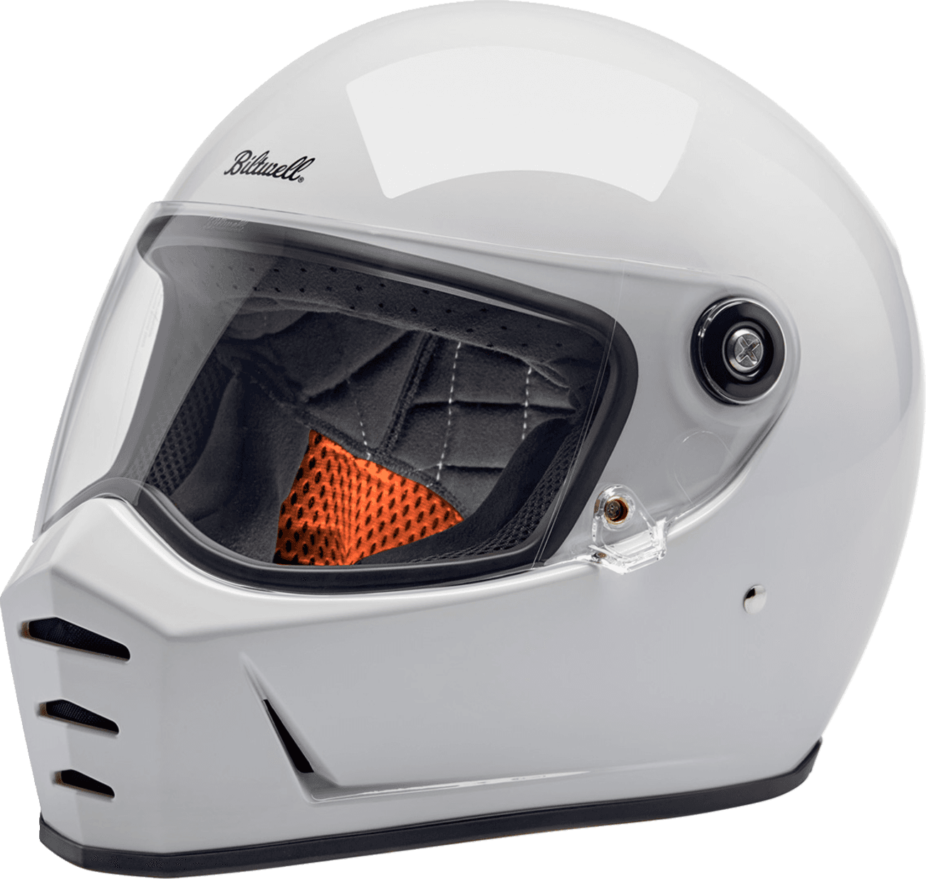 BILTWELL 0101-16697 Lane Splitter Helmet - Gloss White - 2XL