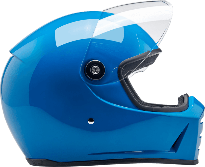 BILTWELL 0101-16698 Lane Splitter Helmet - Gloss Tahoe Blue - XS — image 10 of 11