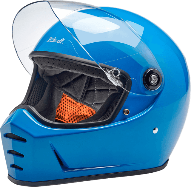 BILTWELL 0101-16698 Lane Splitter Helmet - Gloss Tahoe Blue - XS — image 8 of 11