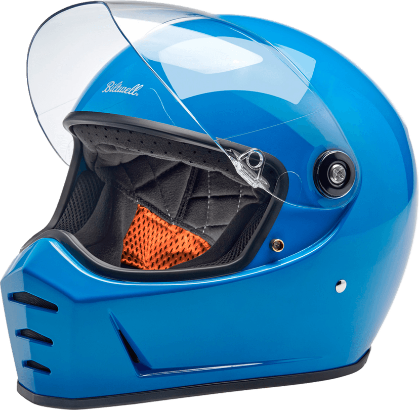 BILTWELL 0101-16698 Lane Splitter Helmet - Gloss Tahoe Blue - XS — image 8 of 11
