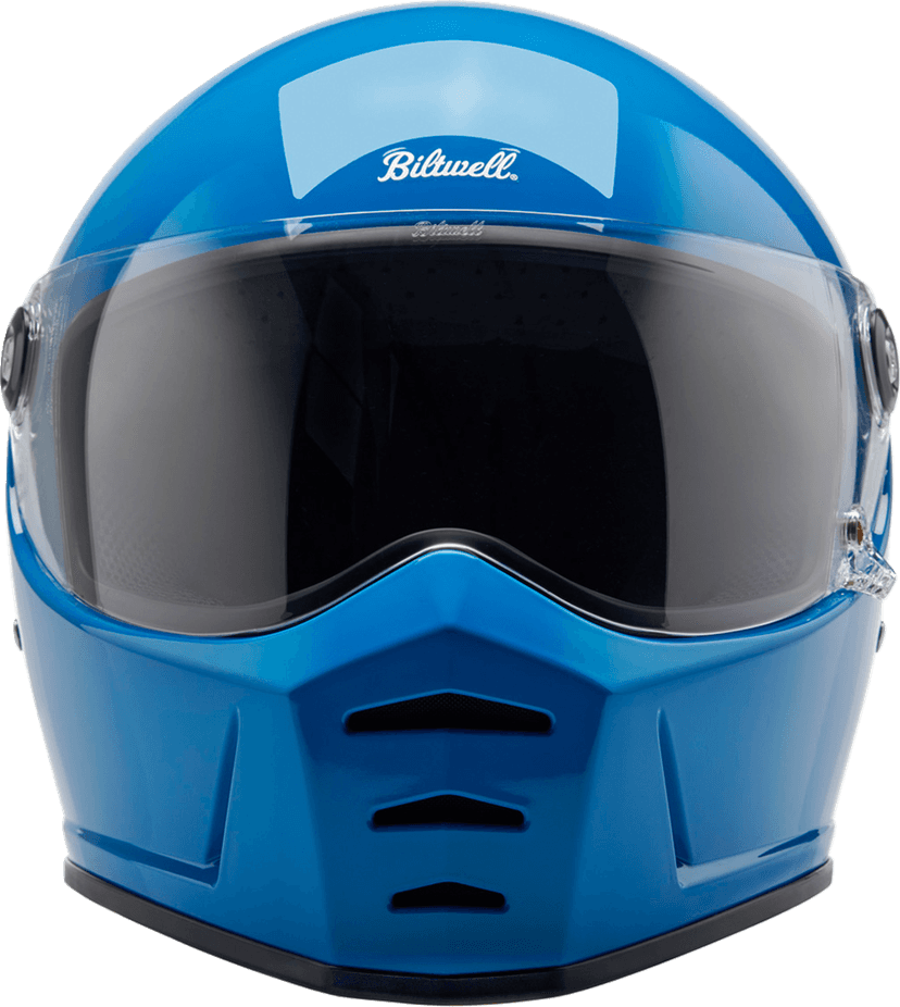 BILTWELL 0101-16700 Lane Splitter Helmet - Gloss Tahoe Blue - Medium — image 9 of 11