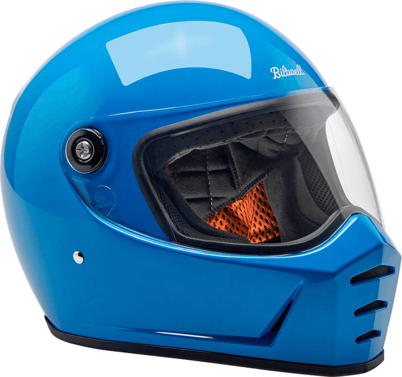 BILTWELL 0101-16700 Lane Splitter Helmet - Gloss Tahoe Blue - Medium — image 11 of 11
