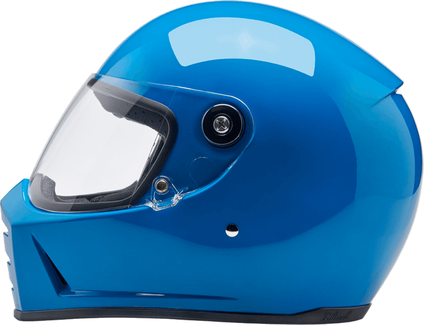 BILTWELL 0101-16700 Lane Splitter Helmet - Gloss Tahoe Blue - Medium — image 10 of 11