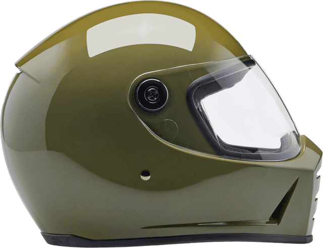 BILTWELL 0101-16708 Lane Splitter Helmet - Gloss Olive Green - XL — image 3 of 10
