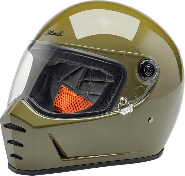 BILTWELL 0101-16708 Lane Splitter Helmet - Gloss Olive Green - XL — image 1 of 10