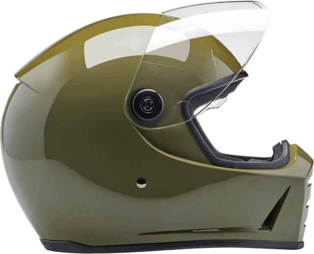 BILTWELL 0101-16708 Lane Splitter Helmet - Gloss Olive Green - XL — image 10 of 10