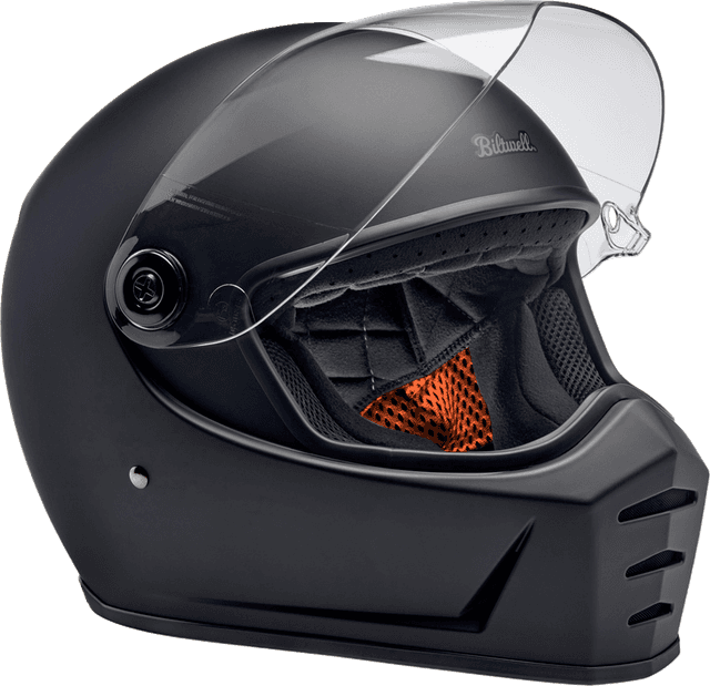 BILTWELL 0101-16710 Lane Splitter Helmet - Flat Black - XS — image 11 of 11