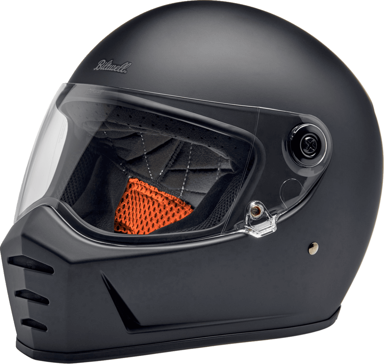 BILTWELL 0101-16710 Lane Splitter Helmet - Flat Black - XS