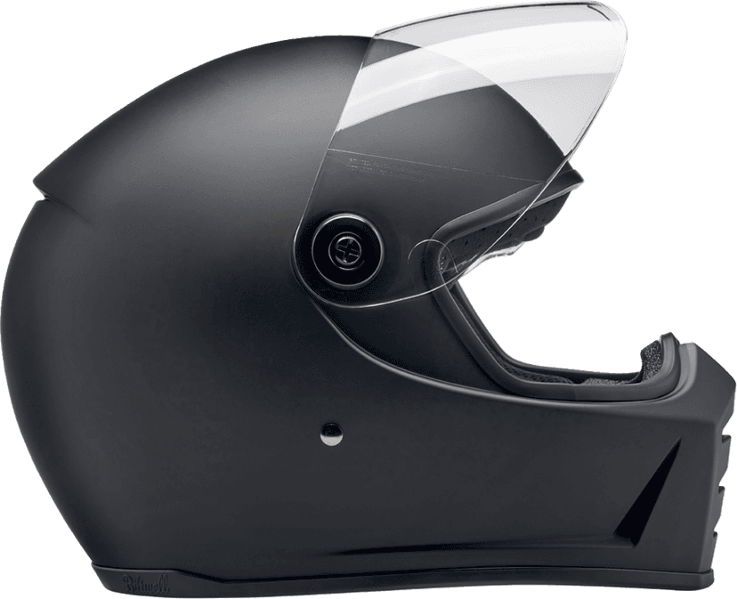 BILTWELL 0101-16715 Lane Splitter Helmet - Flat Black - 2XL — image 9 of 11