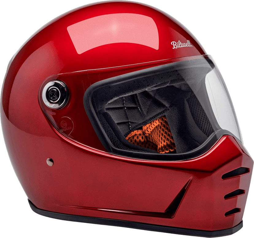 BILTWELL 0101-16717 Lane Splitter Helmet - Metallic Cherry Red - Small — image 7 of 11