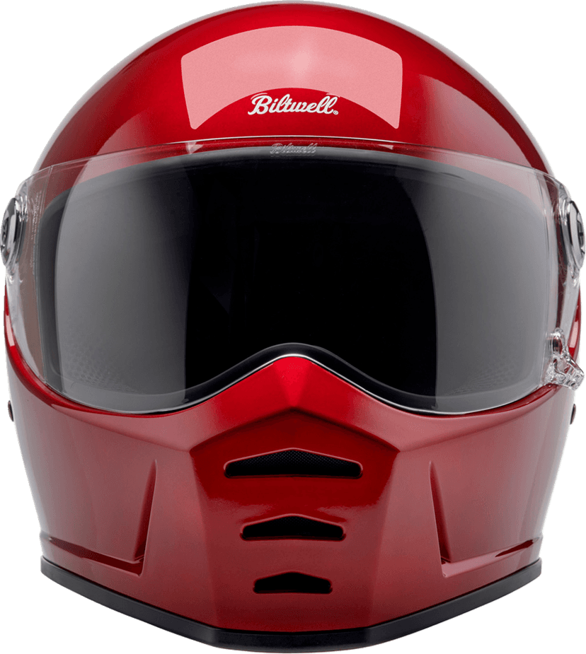 BILTWELL 0101-16718 Lane Splitter Helmet - Metallic Cherry Red - Medium — image 3 of 11
